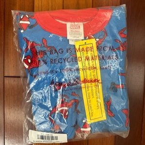 Hanna Andersson Marvel Spider-Man Long John Pajama Set, organic size 4 Christmas